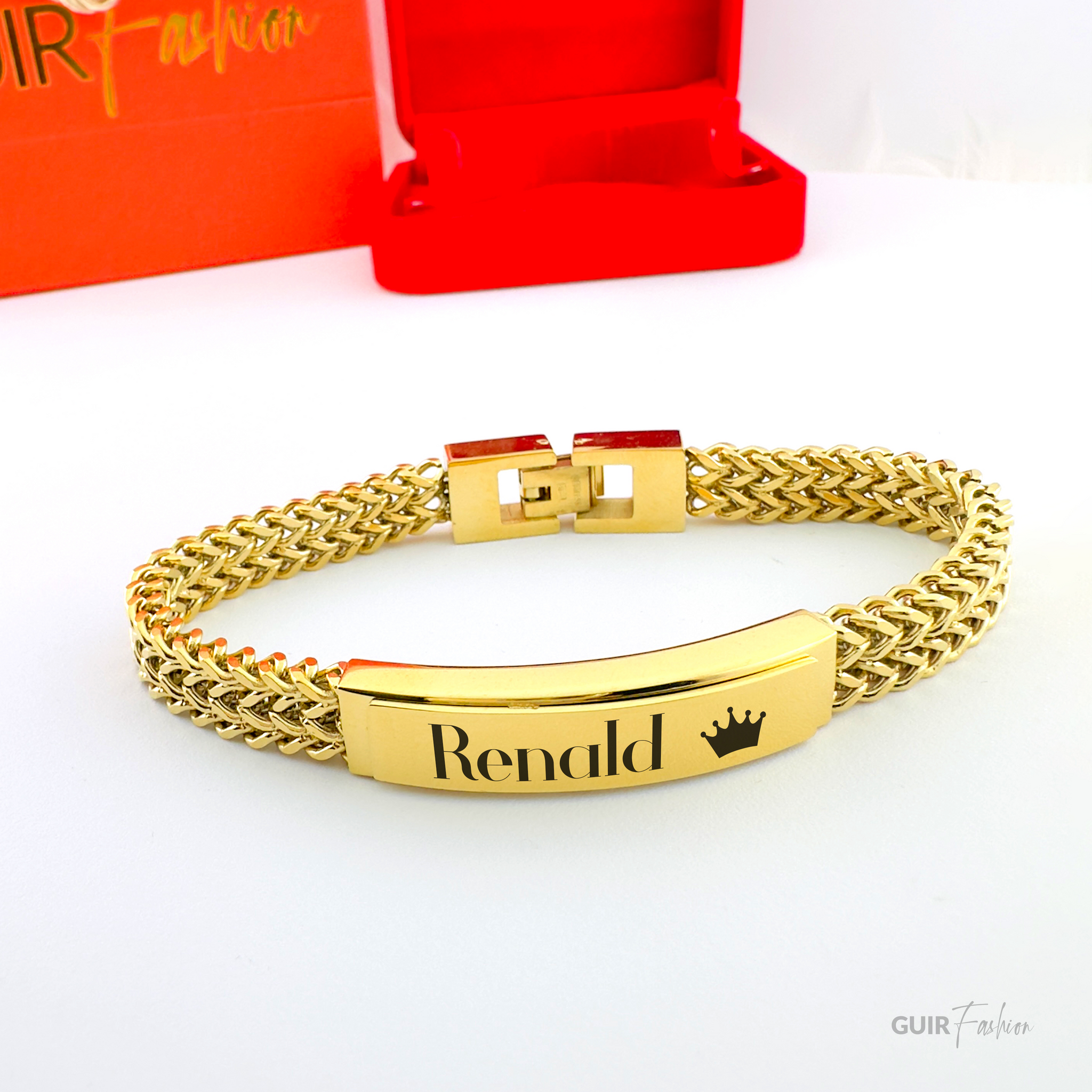DOUBLE PLATE FOXTAIL BRACELET