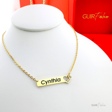 HORIZONTAL FLORAL HEART NECKLACE